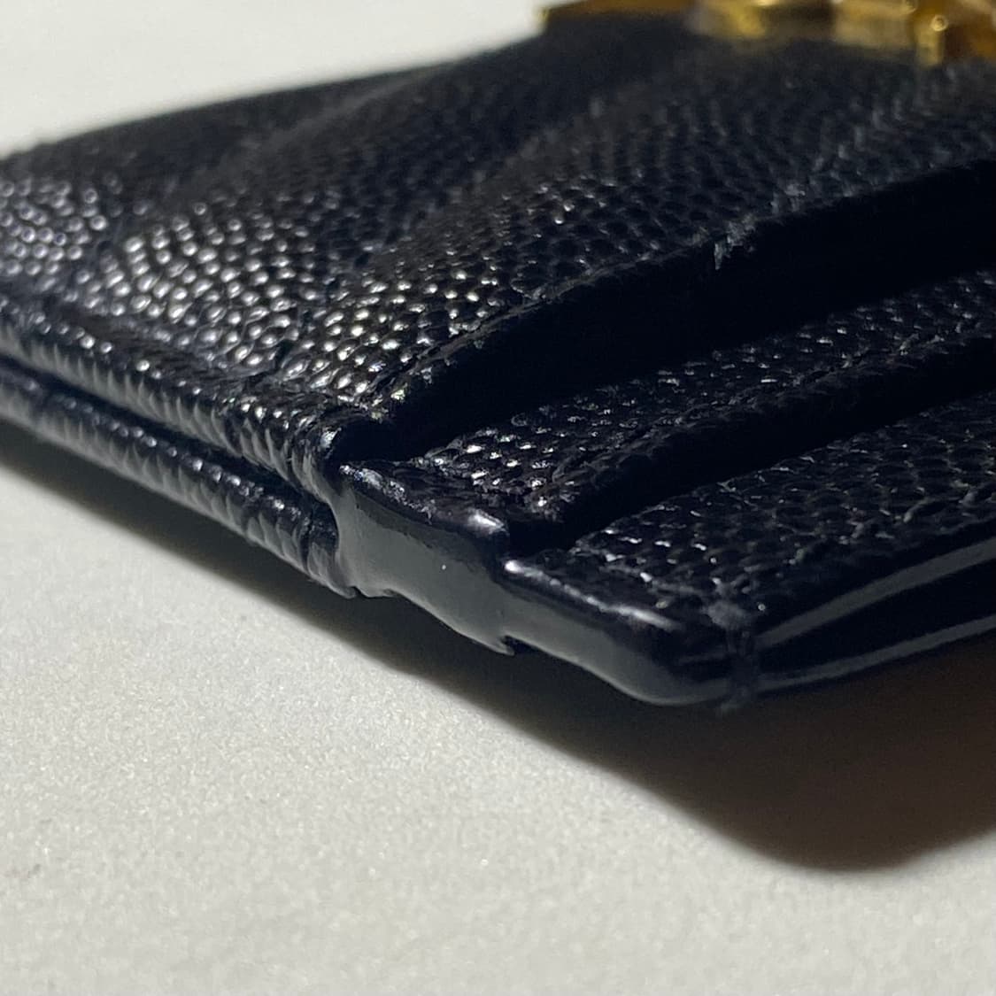 [정품]SAINT LAURENT 생로랑 마틀라세 모노그램 금장 카드지갑 상품이미지9