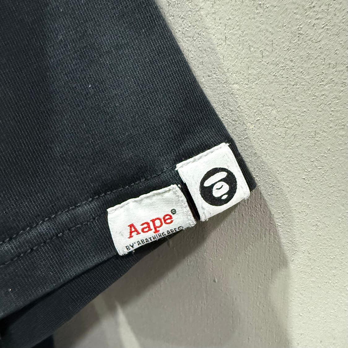 M Aape 베이프 에이프 카모 레터링 반팔 티셔츠 상품이미지4