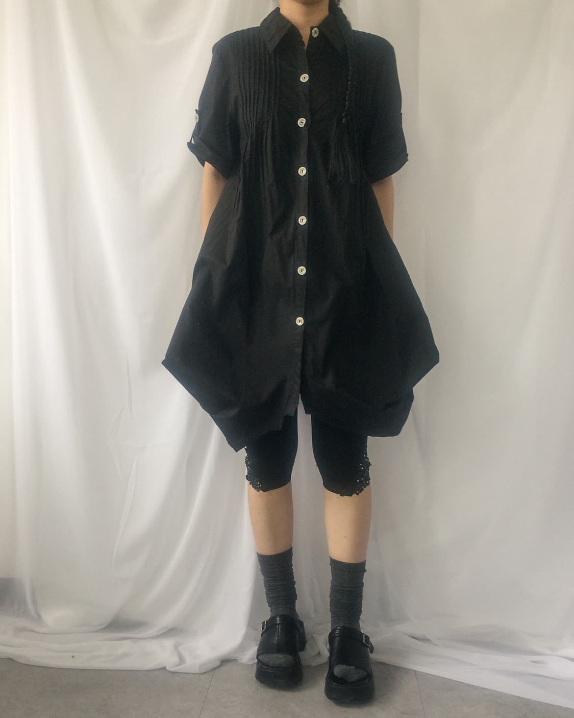 Balloon fit shirt onepiece 상품이미지7