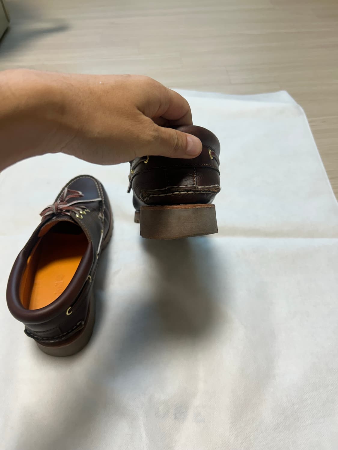 팀버랜드 보트슈즈 남성 다크브라운 270 상품이미지3