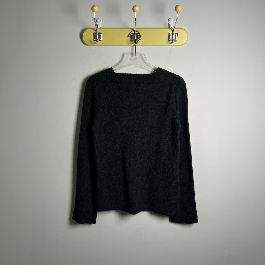 꼼데가르송 로브 드 샹브르 차콜 울 니트 스웨터  상품이미지3