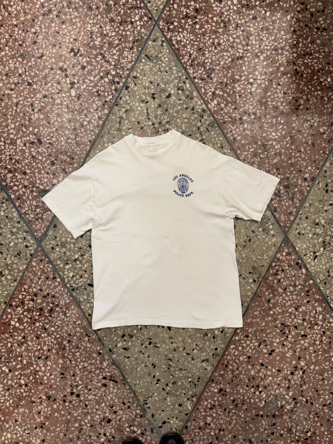 90s 헤인즈 LA Police DEPT 티셔츠 (L) 상품이미지1