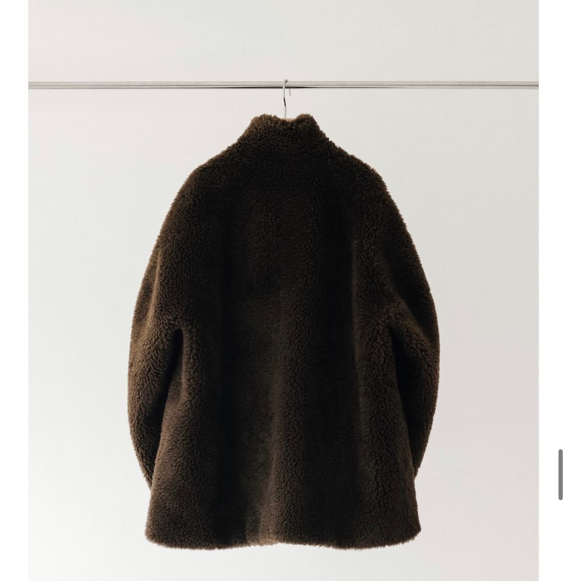 파사드패턴 램스울 퍼 하프자켓 s사이즈 상품이미지7