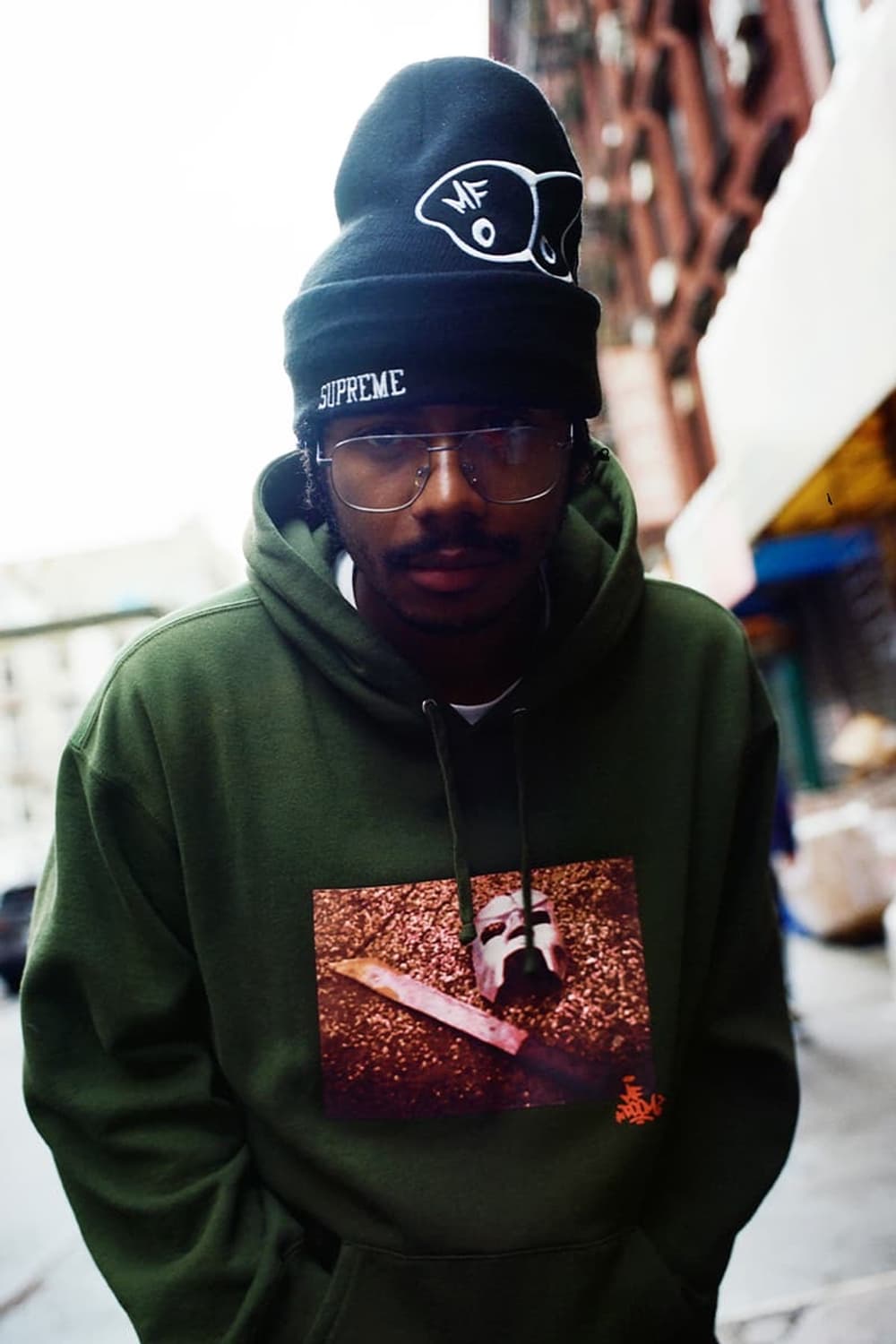 슈프림 한정판 mfdoom 비니 상품이미지1