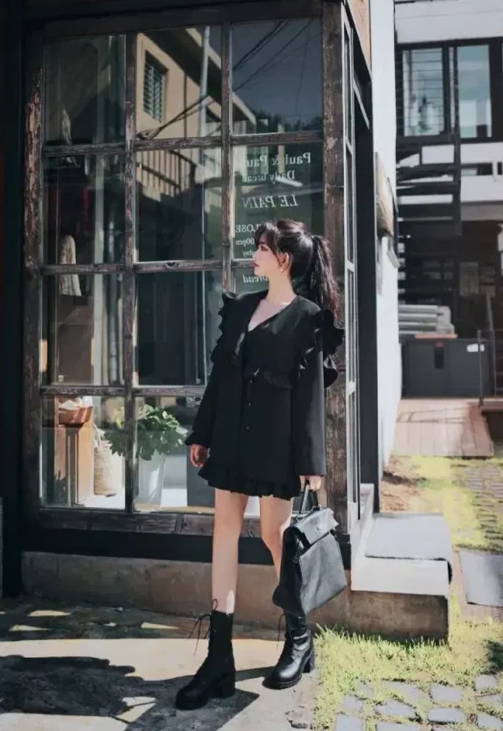 밀크코코아코트빅카라프릴자켓세라세일러박시아방루즈핏빈티지레이스긱시크히메갸루 상품이미지3