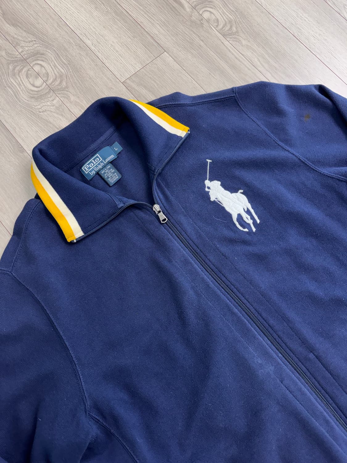 폴로 랄프로렌 빅포니 네이비 코튼 집업 상품이미지3