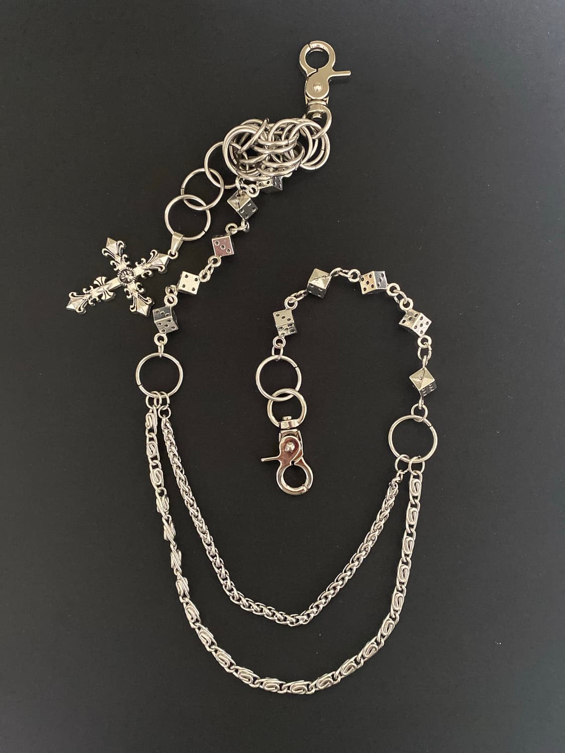 멀티링 크로스 다이스 팬츠 체인 상품이미지2