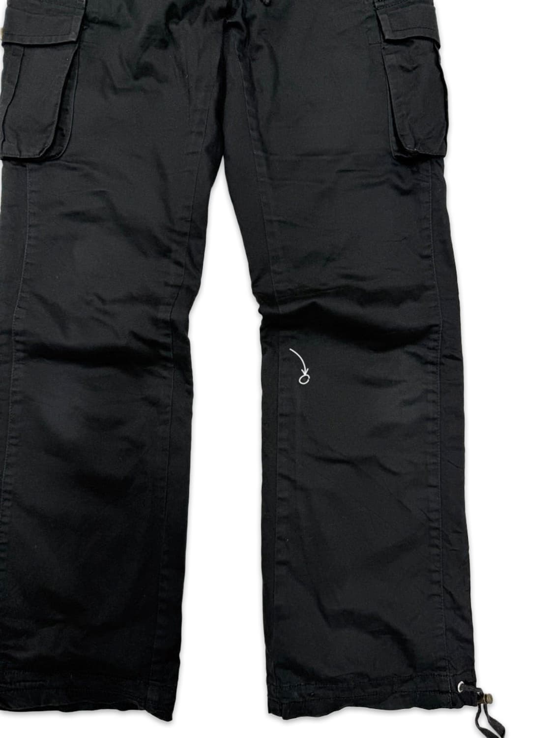 빈티지 00‘s 포켓 디테일 블랙 카고 팬츠 상품이미지3