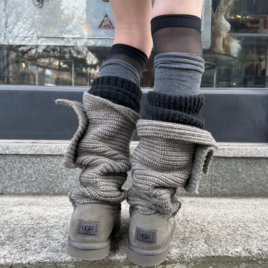 00s 그레이 니트 어그 카디 부츠 상품이미지8