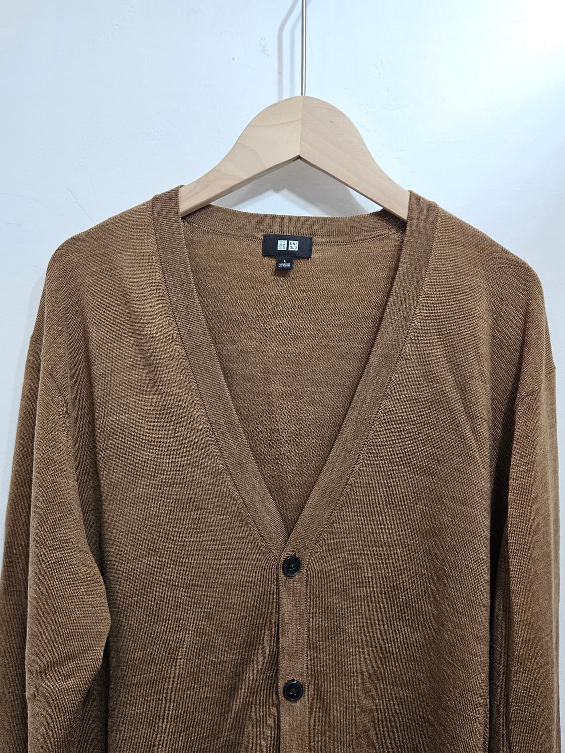 유니클로(UNIQLO) 울100 얇고 가벼운 가디건 L 상품이미지2