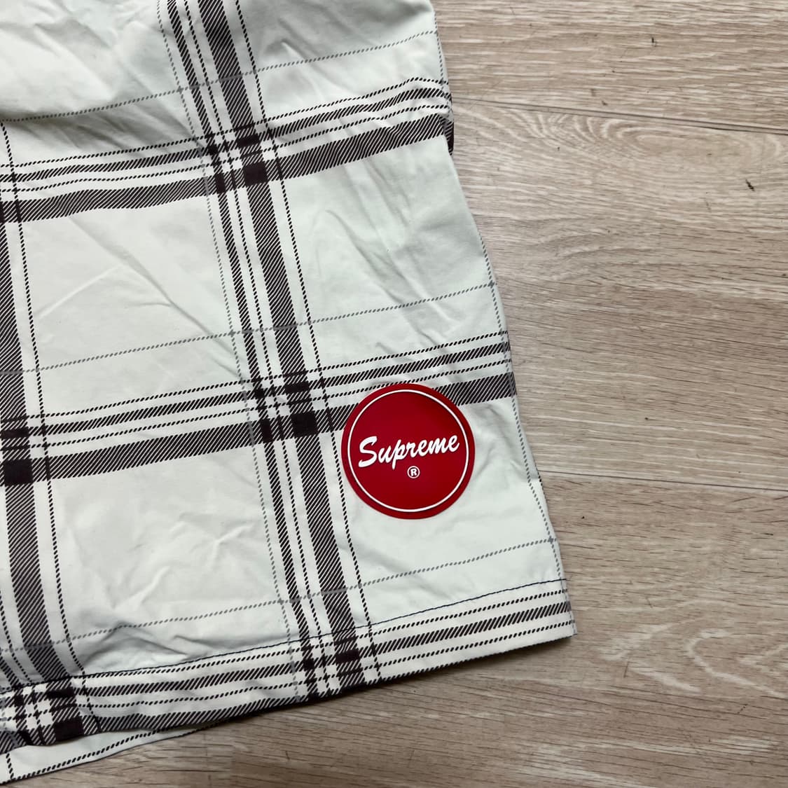 슈프림 1994 플래드 이지 체크 보드 쇼츠 반바지 [아이보리] M 상품이미지2