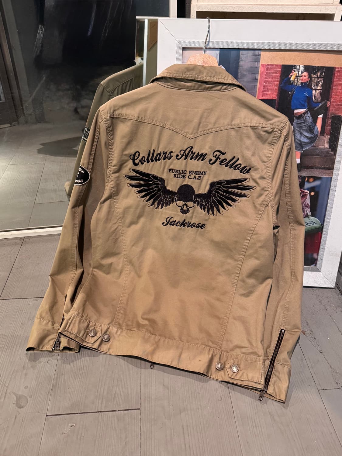 Jackrose x Collars 투웨이 패치 바이커자켓 상품이미지1