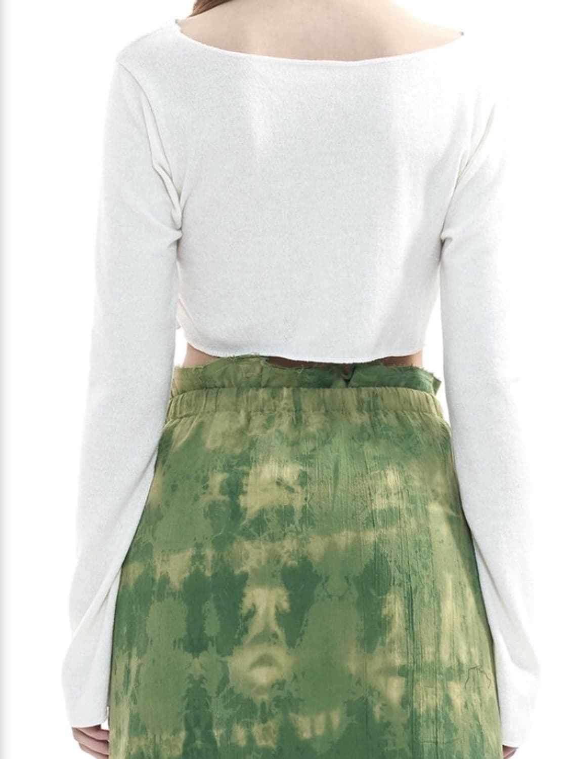 오드원아웃 패치워크 크롭 니트 상품이미지4