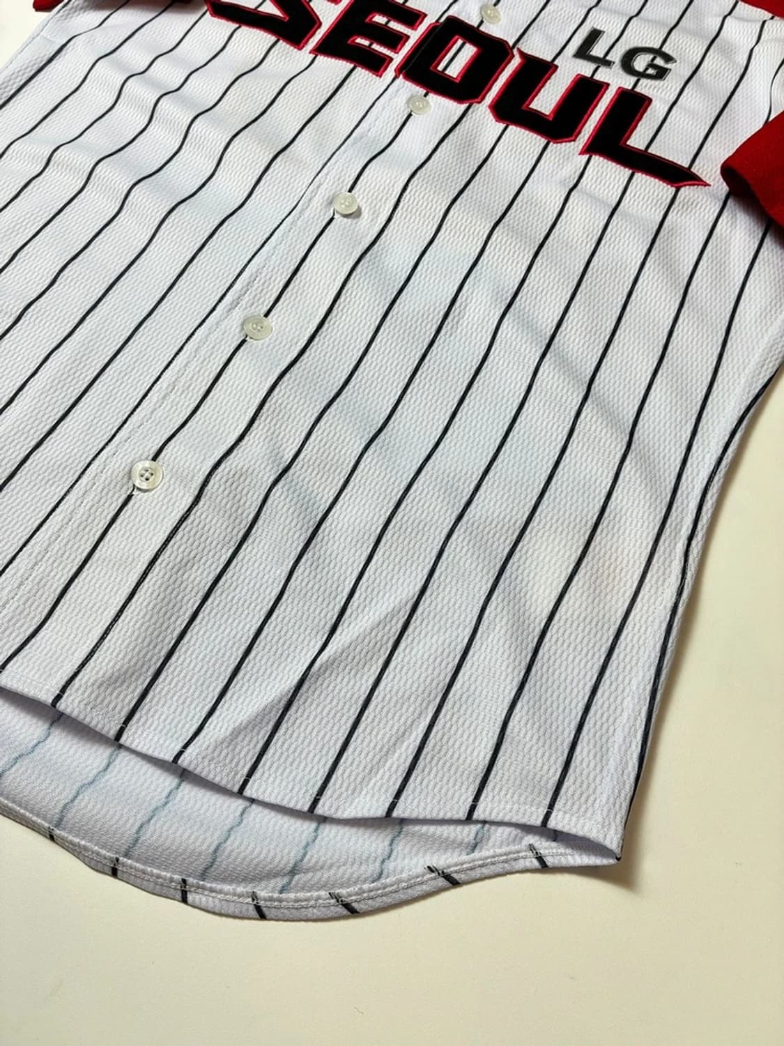 데상트 LG 59 정우영 반팔 야구 유니폼 PN8611 상품이미지5