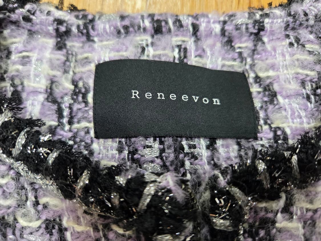 레니본(Reneevon) 트리밍 트위드코트 55-66 상품이미지9