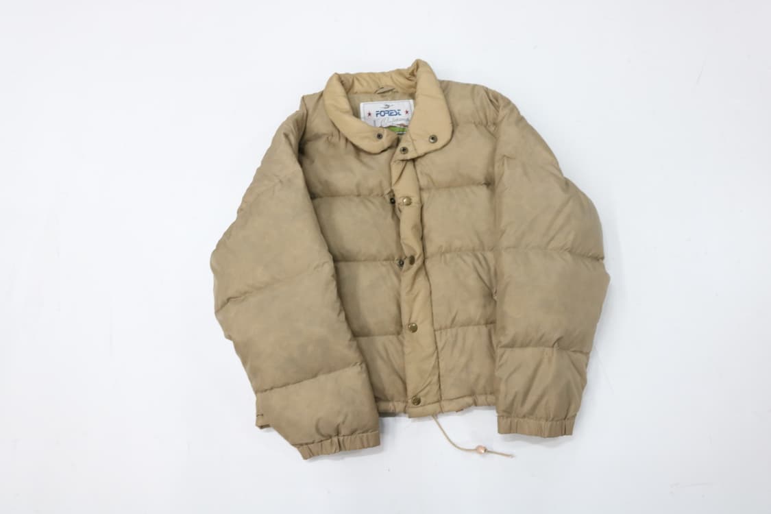 FOREST 빈티지 샌드 베이지 다운 푸퍼 자켓 M 상품이미지2