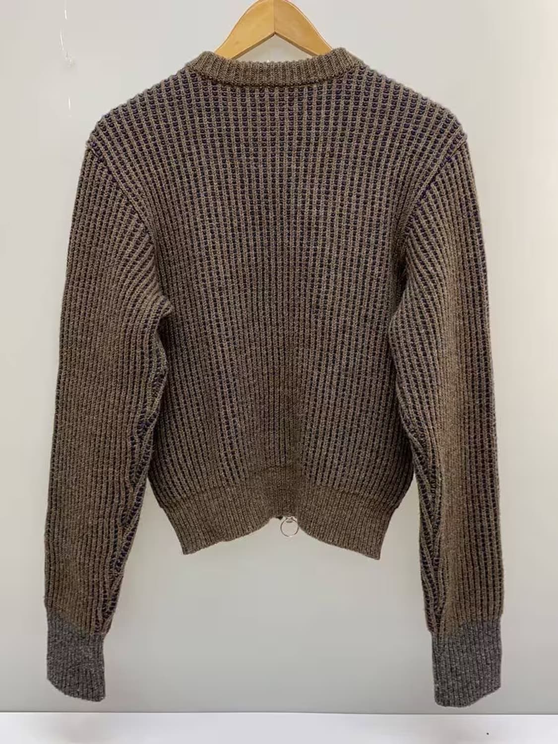 KAPITAL 5G 울 립 니트 집업 숏 가디건 상품이미지2