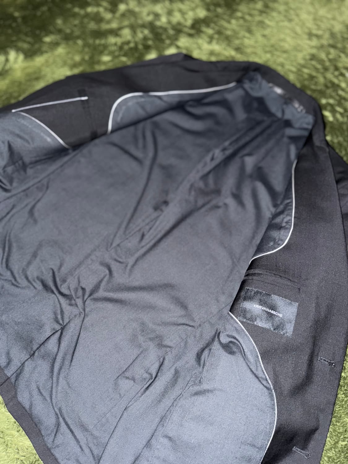 [50] 크리스 반 아쉐 13AW 더블 슬리브 블레이저 자켓 블랙 상품이미지5