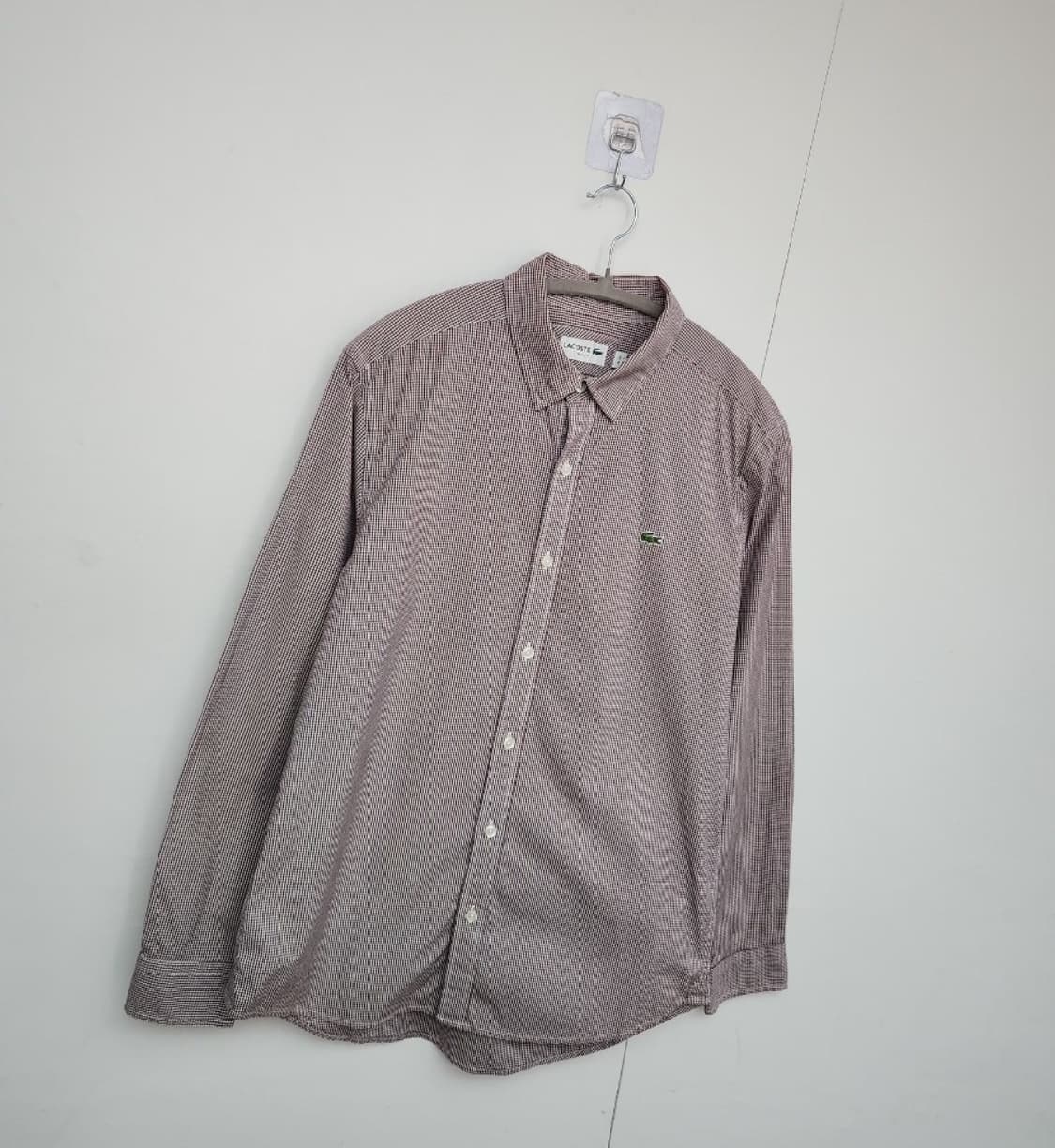 [LACOSTE 라코스테] 100 남 체크셔츠 상품이미지4