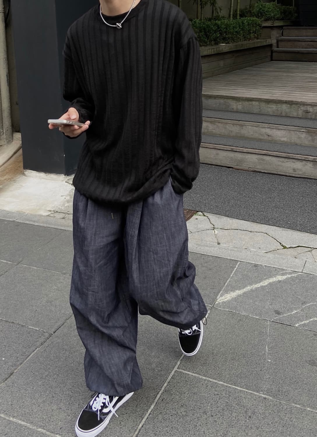 디서먼트 와이드 벌룬 데님팬츠 상품이미지3