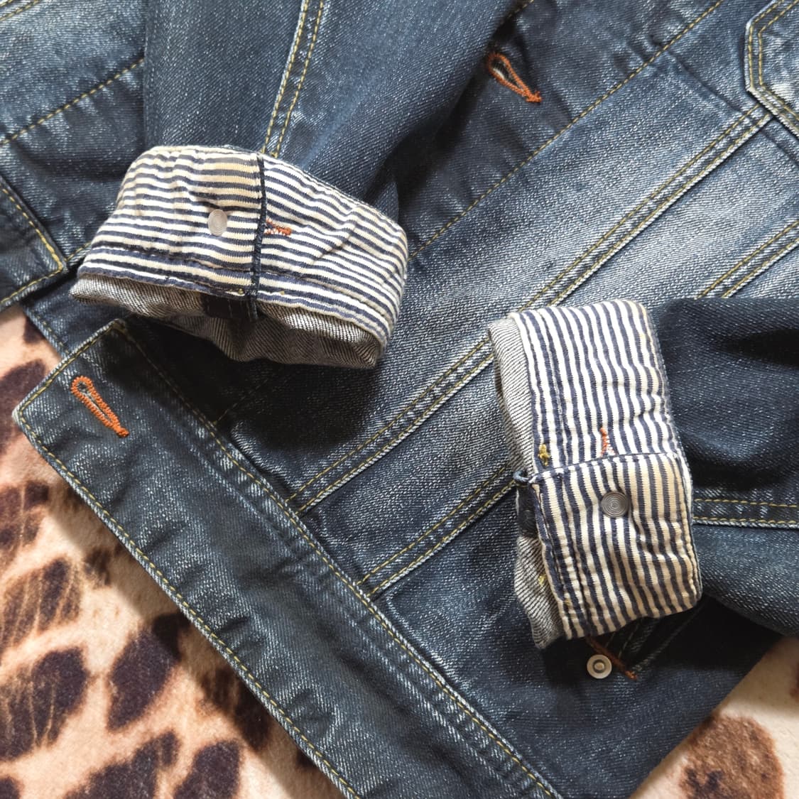 JPN 니콜 클럽 포 맨 워싱 데님 자켓 상품이미지8