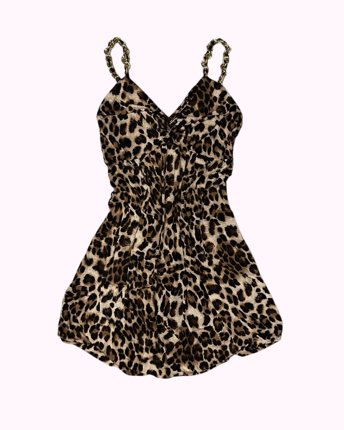 KNICK KNACK leopard chain gyaru dress 상품이미지1