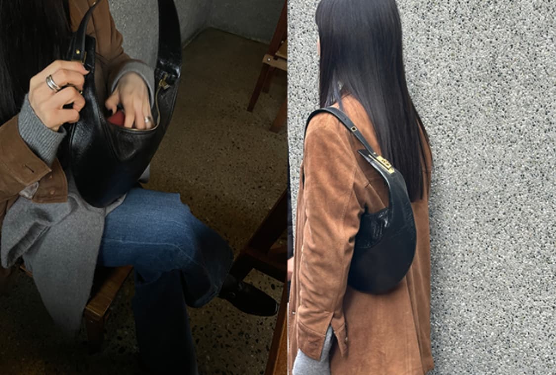 아카이브앱크 Clip hobo bag (Vintage night) 상품이미지3