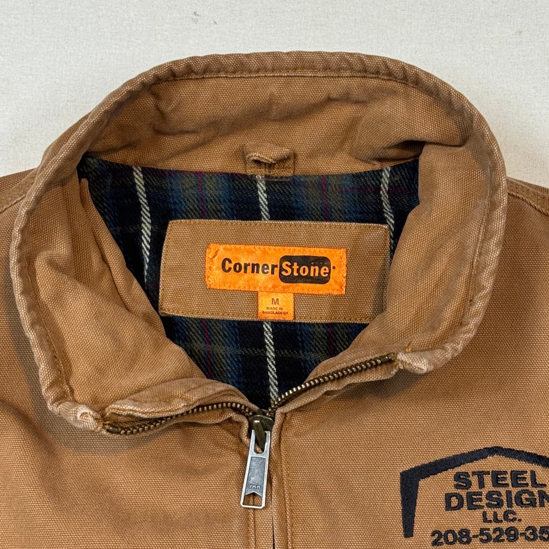 M) Corner Stone USA 워크웨어 워크 자켓 탄 브라운 상품이미지7