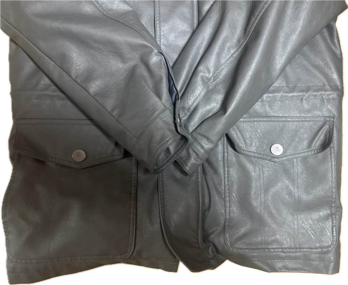 애프더먼데이 레더 패딩 상품이미지3