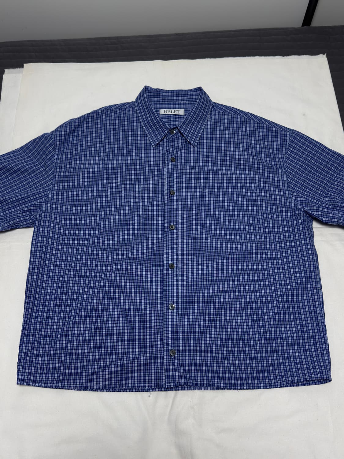 헬렛 / 투 포켓 크롭 체크셔츠 / M 상품이미지2