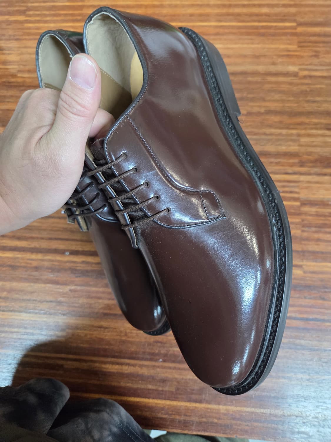 슈펀 더비슈즈 280 초콜릿 상품이미지8