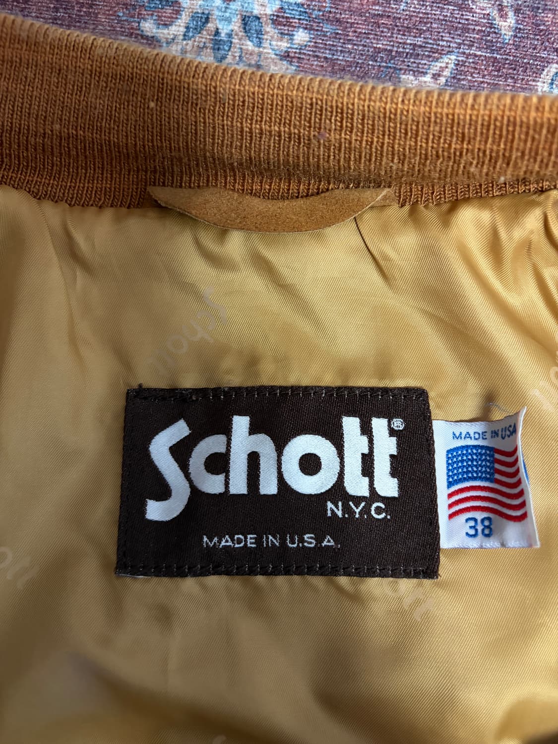 쇼트 schott 스웨이드 봄버 자켓 상품이미지2