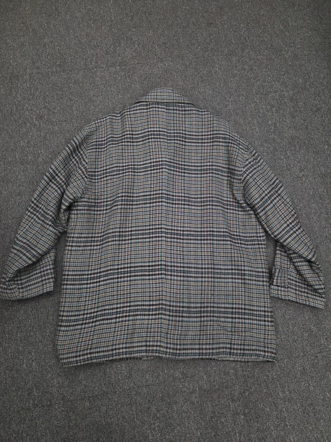90's 스탠리 윌리엄스 체크 모직 자켓 상품이미지5