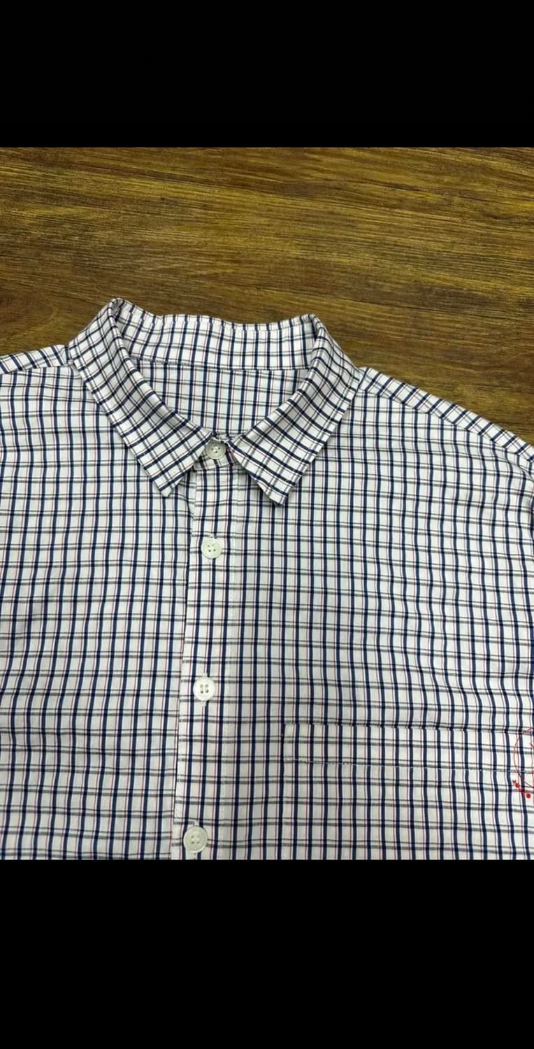 아더에러 스탬프체크 오버셔츠 상품이미지2