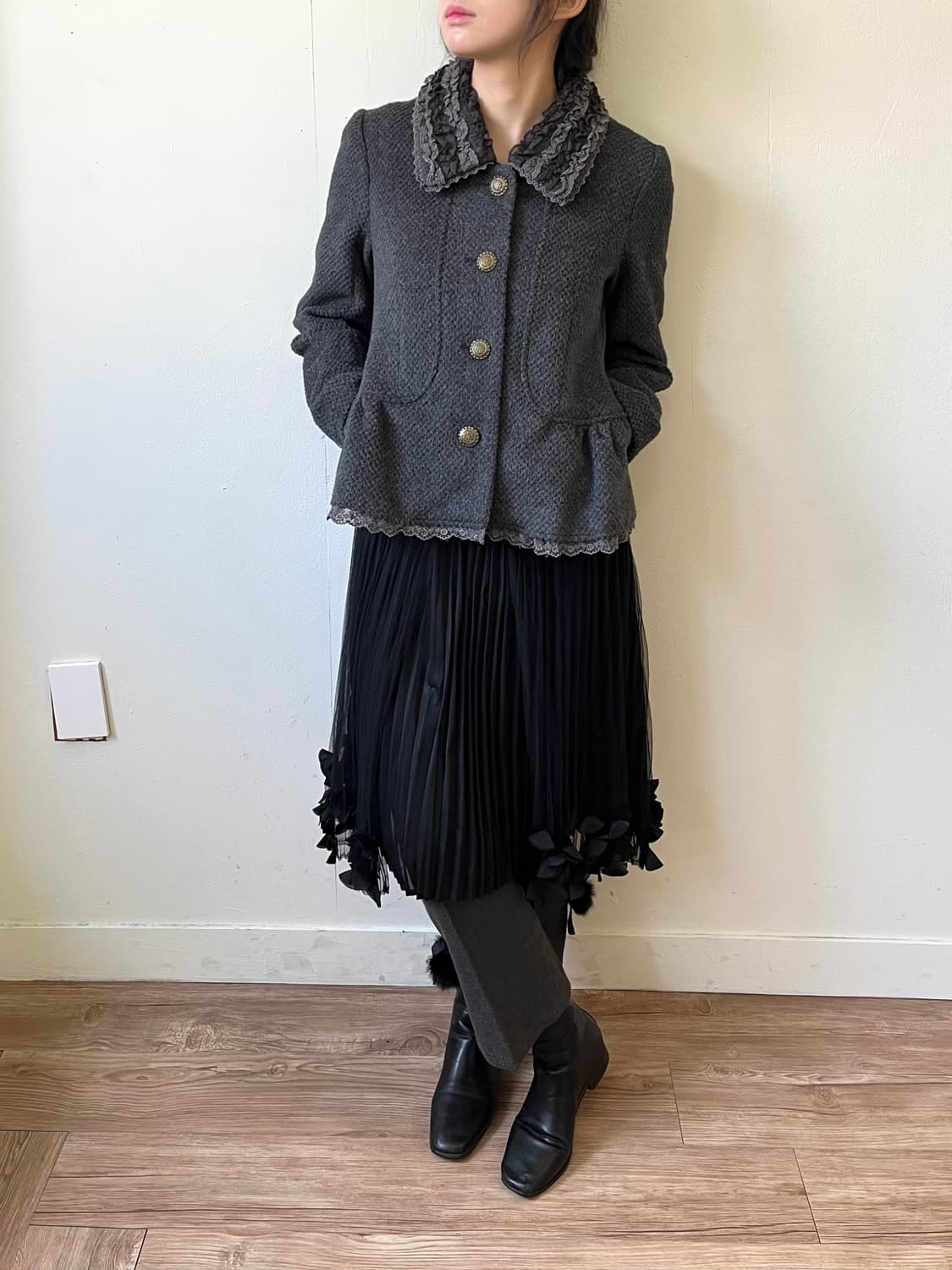 axes femme 트위드 자켓 상품이미지6