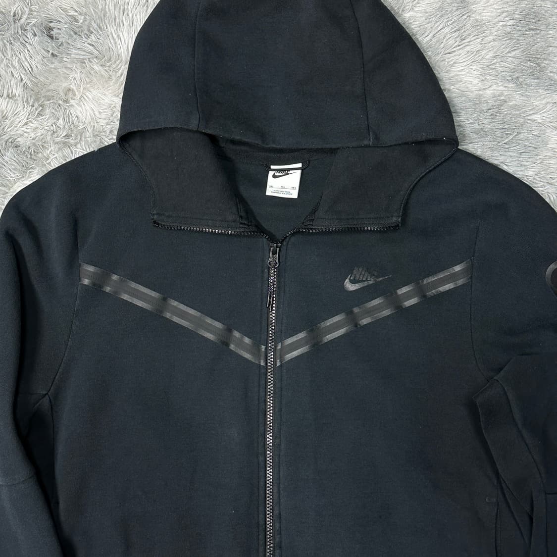 나이키 nsw 테크플리스 블랙 후드집업 XXL 상품이미지2