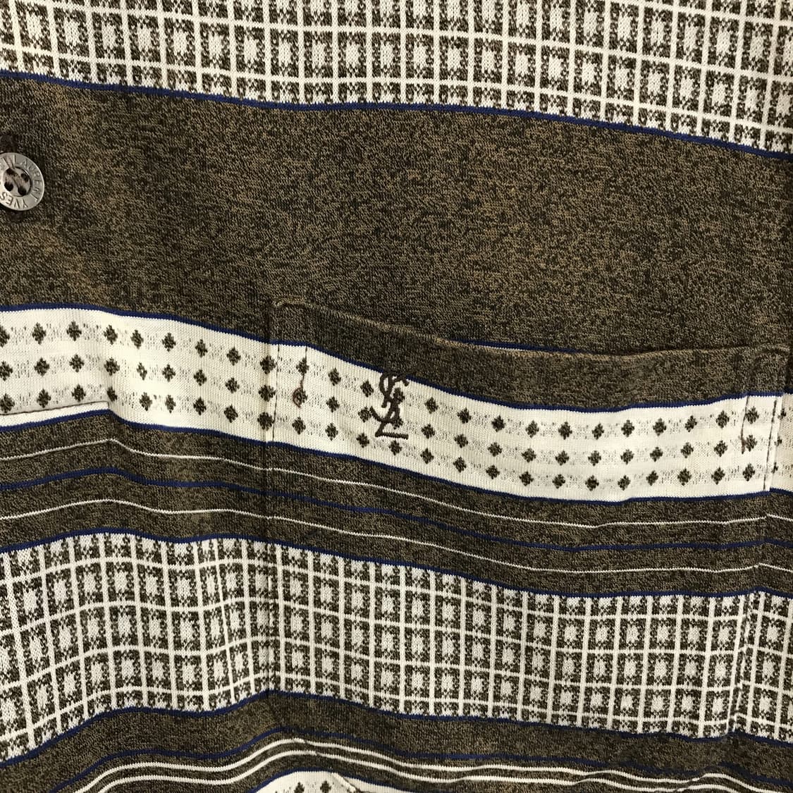 YSL 입생로랑 이태리메이드 90s 패턴카라티 [95] 상품이미지3