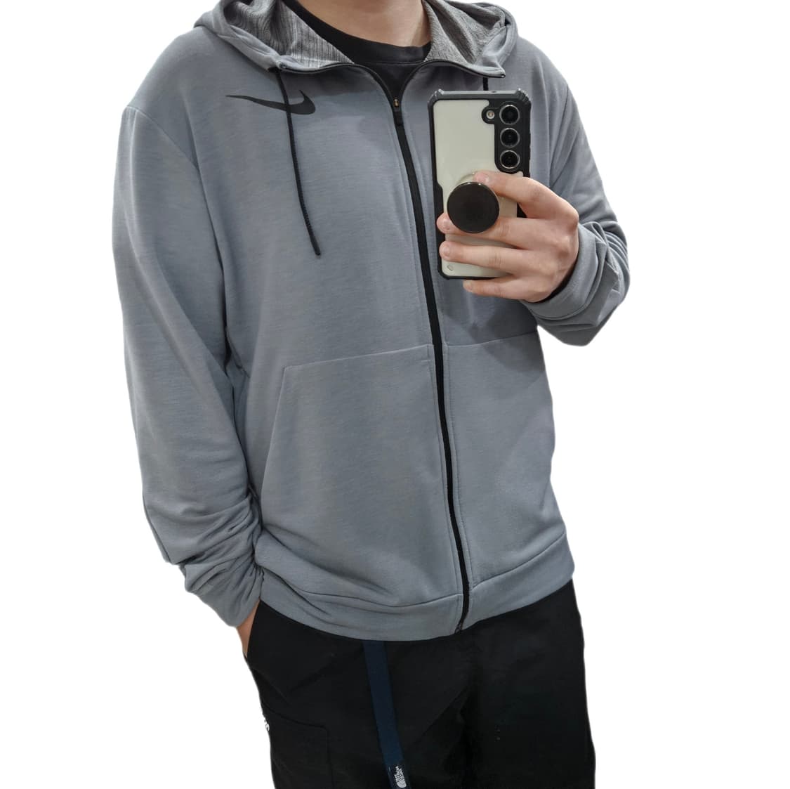 XL 105 나이키 드라이핏 기능성 후드집업 그레이 상품이미지1