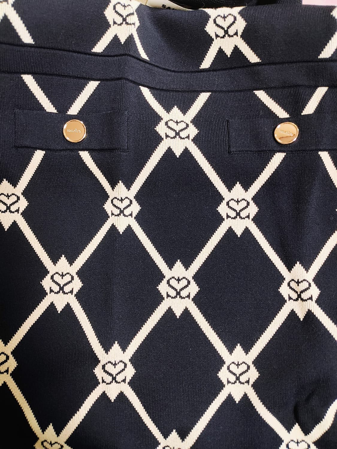 [정품] SANDRO 산드로 자카드 니트 원피스 상품이미지4