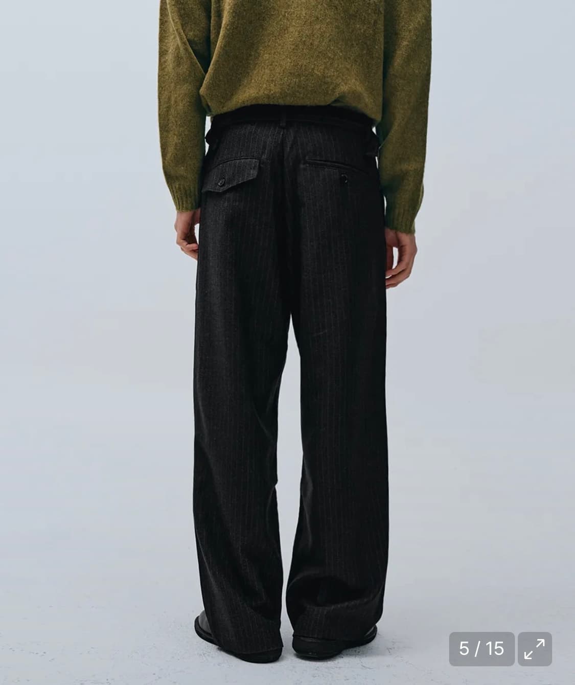 인템포무드 레트로 스트라이프 슬랙스 상품이미지2