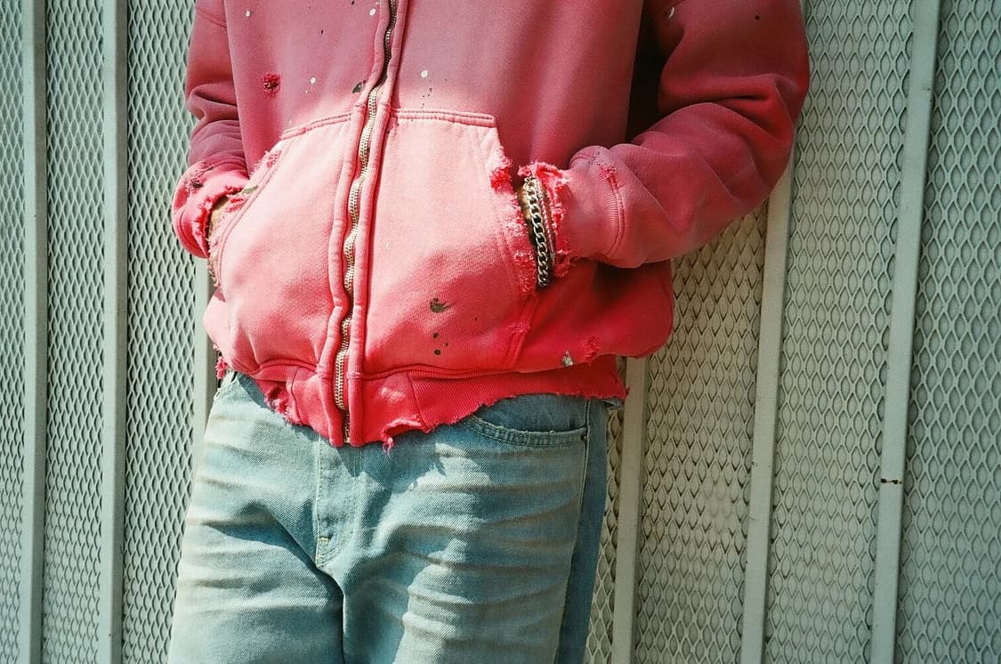 무지무지 집업 후디 레드 L 상품이미지5