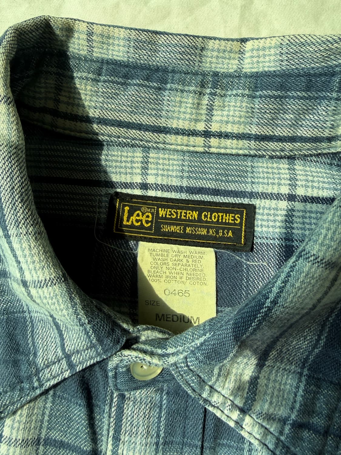 LEE 블루 빈티지 셔츠 상품이미지3