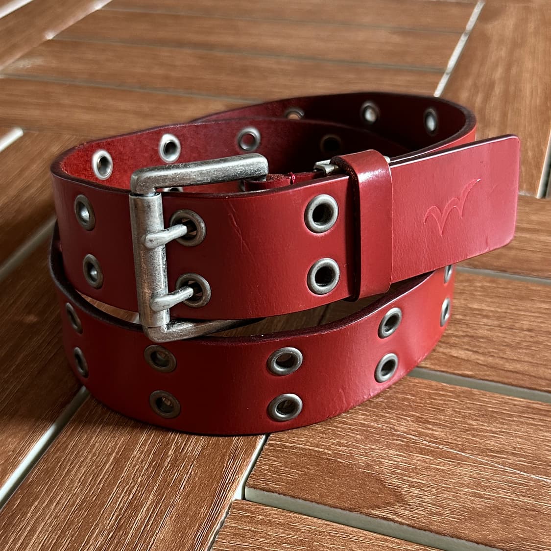 Edwin double eyelet leather belt 상품이미지1