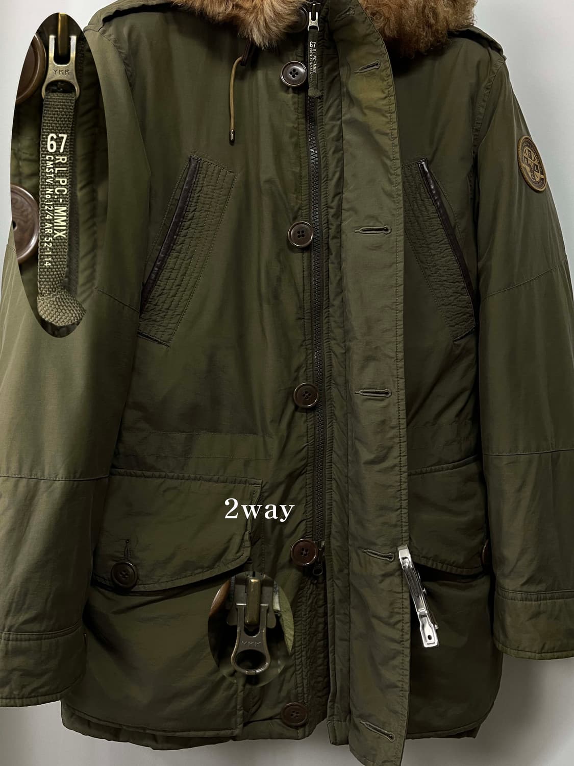 폴로 랄프로렌 익스페디션 마운틴 올리브 이태리퍼 다운파카 자켓 상품이미지6