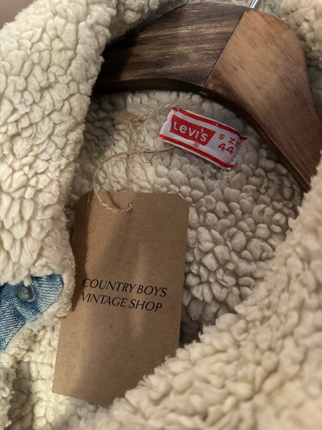 70s USA 빈티지 리바이스 3세대 셰르파 데님 자켓 상품이미지7