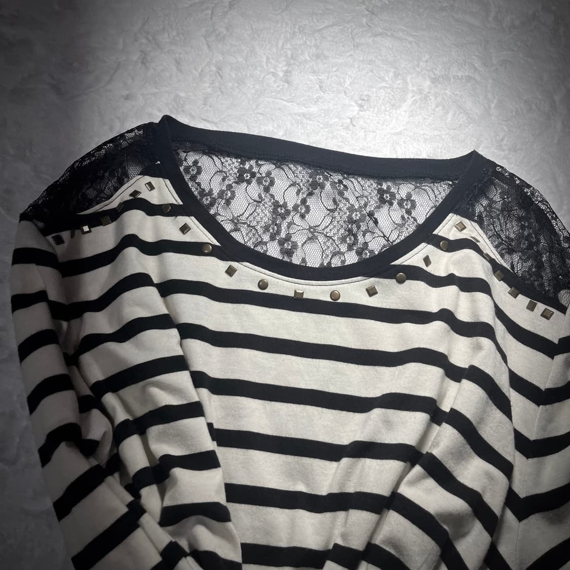 오네갸루 백레이스 스트라이프 탑 상품이미지4