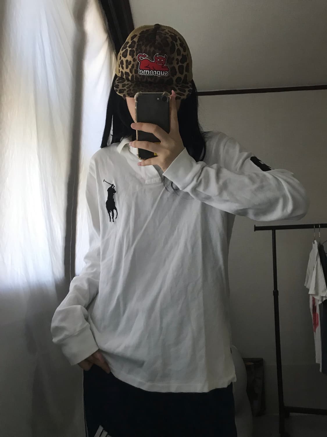 폴로 흰검 빅포니 티셔츠 상품이미지3