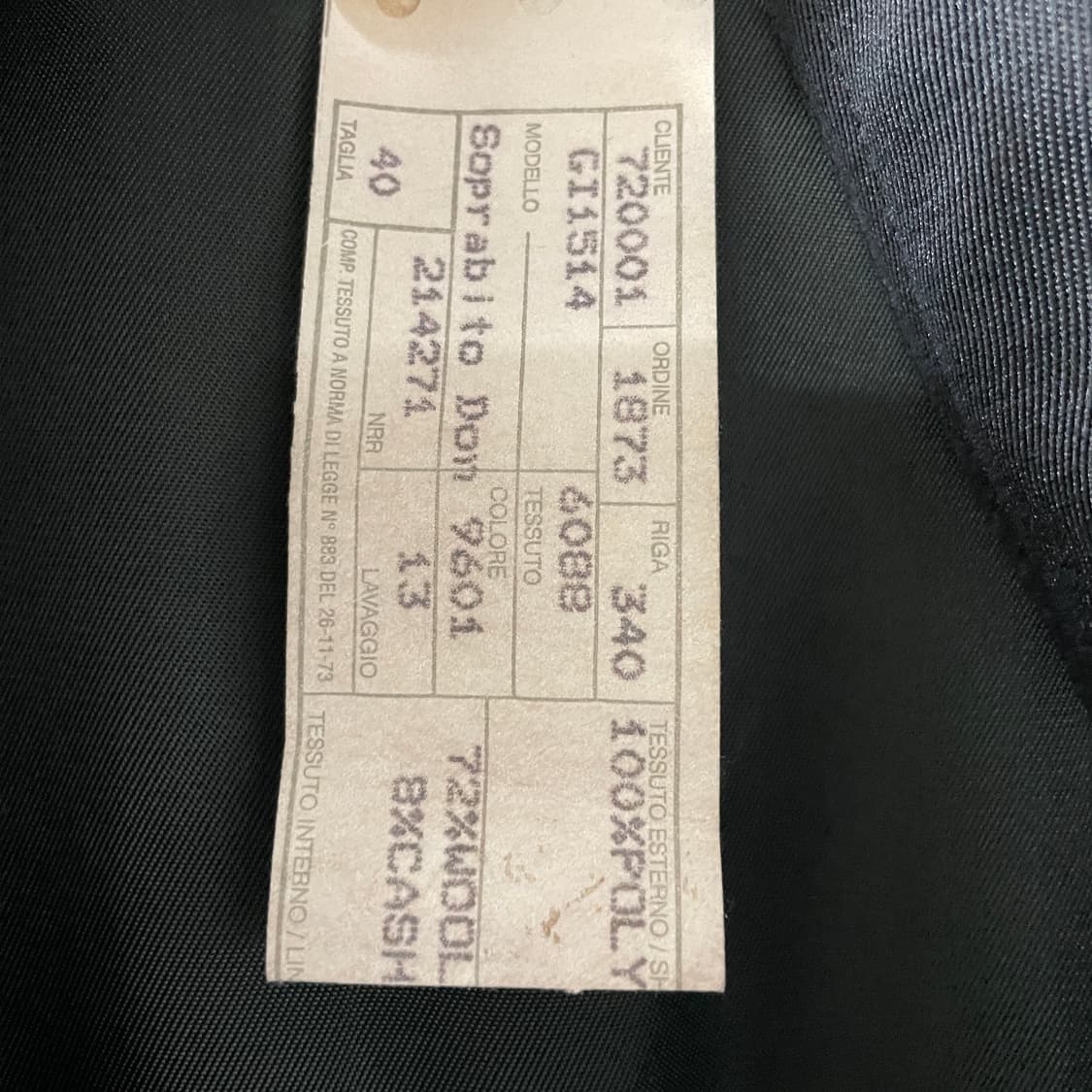 베르사체 블랙 코트 40 상품이미지6