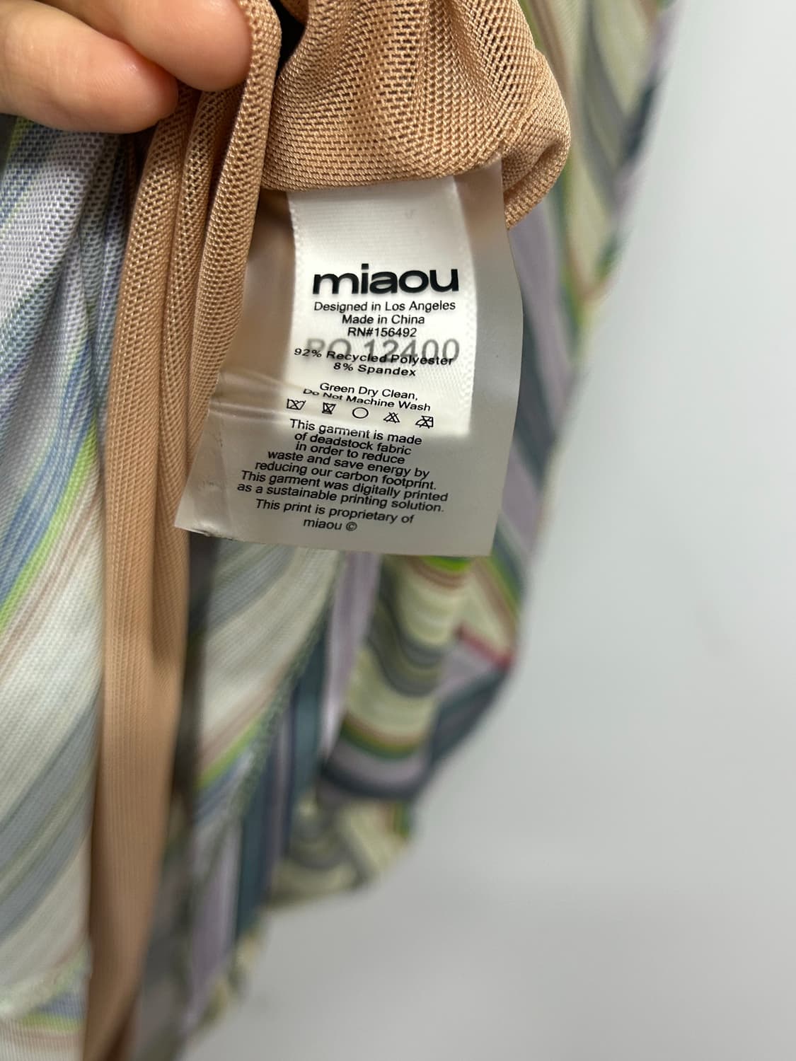 23SS miaou stripe lace trim skirt 상품이미지5