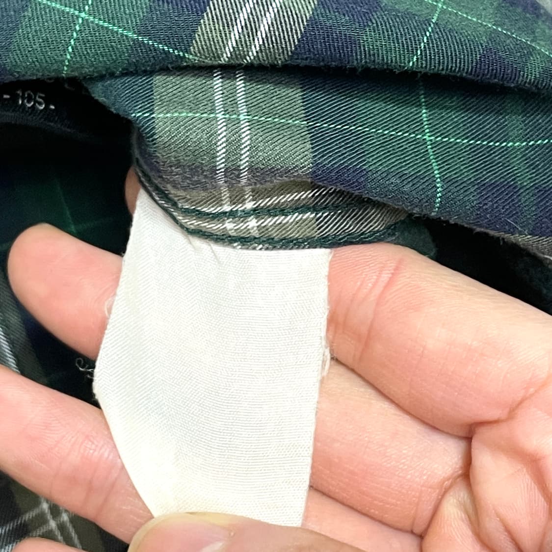 빈폴 그린 타탄체크 슬림 코튼 셔츠 남자105 상품이미지5